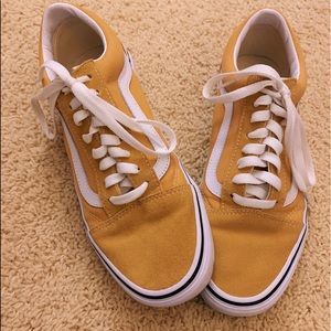 yellow low top vans